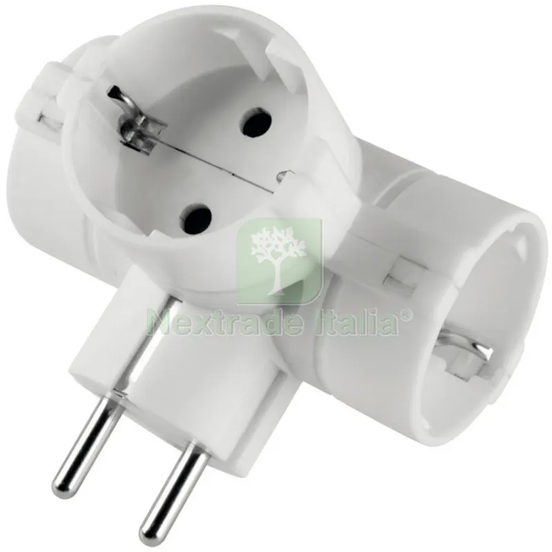 Polypool PP2350 Adattatore 3 Prese Schuko Bianco — Interruttori e prese — rif. FERX.500331 Polypool PP2350 Adattatore 3 Prese Schuko Bianco — Interruttori e prese — rif. FERX.500331