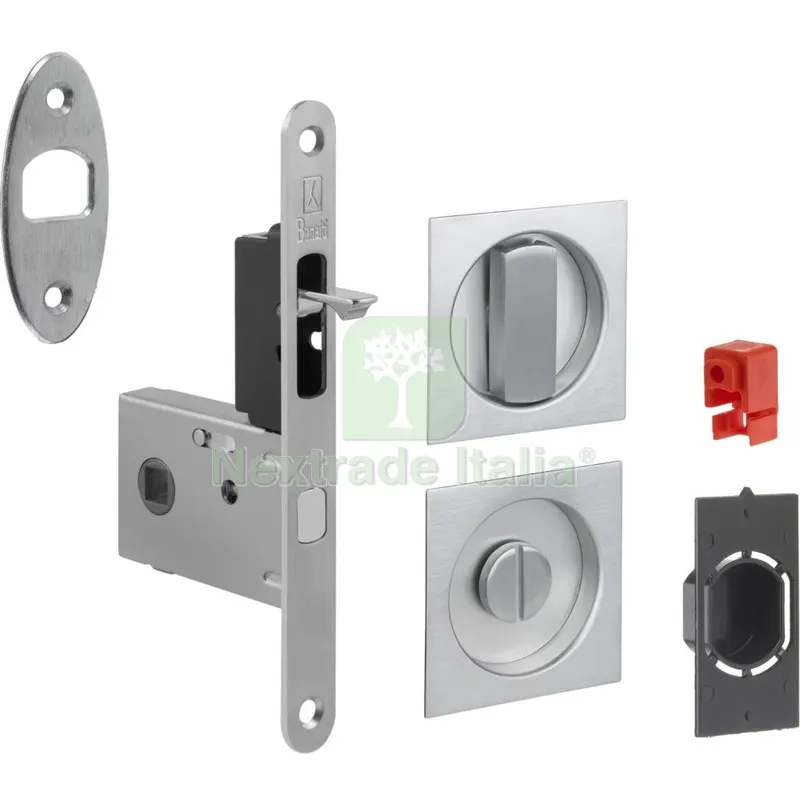 KIT PER PORTE SCORREVOLI EASY G500T CON NOT CROMO SATINATO — Ferramenta porte e finestre — rif. FERX.500340 KIT PER PORTE SCORREVOLI EASY G500T CON NOT CROMO SATINATO — Ferramenta porte e finestre — rif. FERX.500340