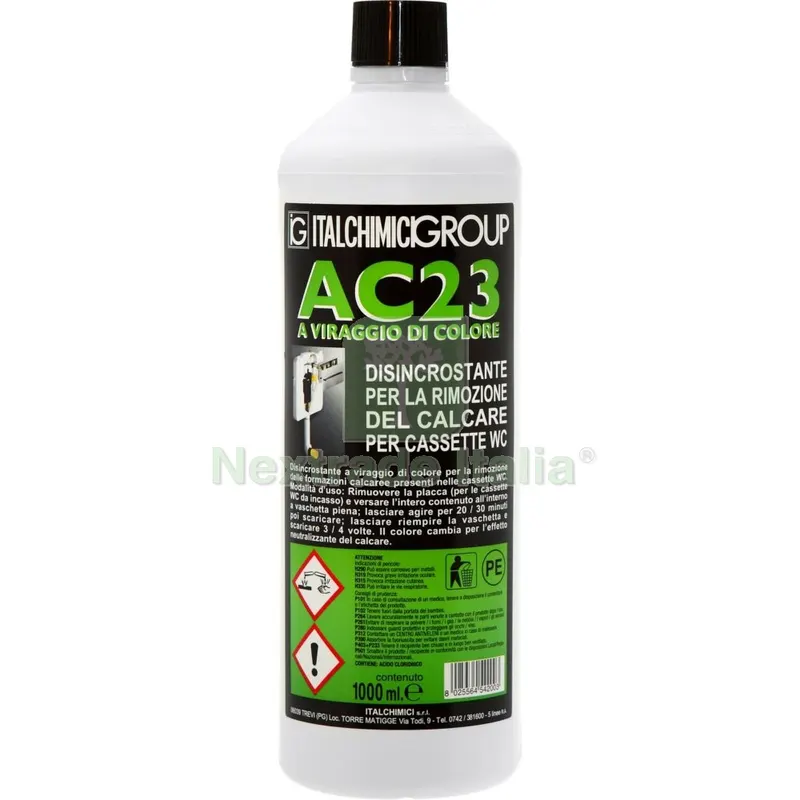 12PZ DISINCROSTANTE AC23 PER CASSETTE WC ML.1000 — Detergenti e pulitori casa — rif. FERX.500410