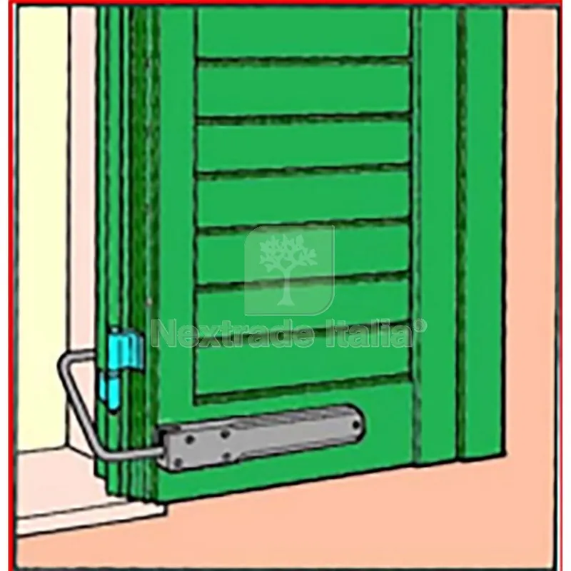 12PZ Ferma Persiana MM. 20X253X157H Nero — Ferramenta porte e finestre — rif. FERX.500436 12PZ Ferma Persiana MM. 20X253X157H Nero — Ferramenta porte e finestre — rif. FERX.500436