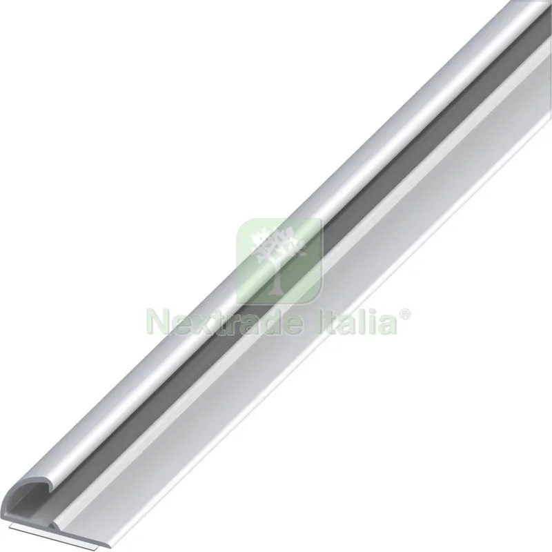 5PZ Profilo per Bordi MM. 26X13 H 100 CM Alluminio Argento — Isolanti e reti — rif. FERX.500451