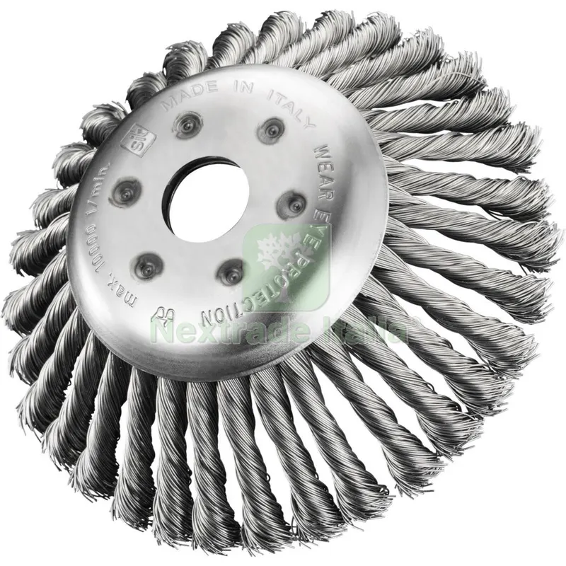 SPAZZOLA PER DECESPUGLIATORE MM.170 FILI ACCIAIO — Attrezzi da giardino a motore — rif. FERX.500500