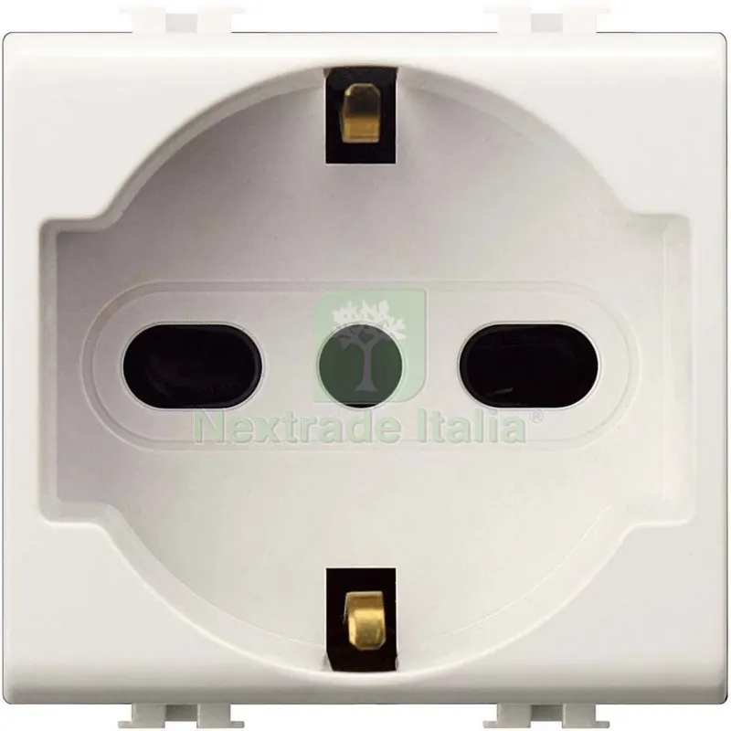 6PZ EASY ART.SE8040 PRESA SCHUKO PRESA BIPASSO 2 POLI + TERRA — Interruttori e prese — rif. FERX.500549