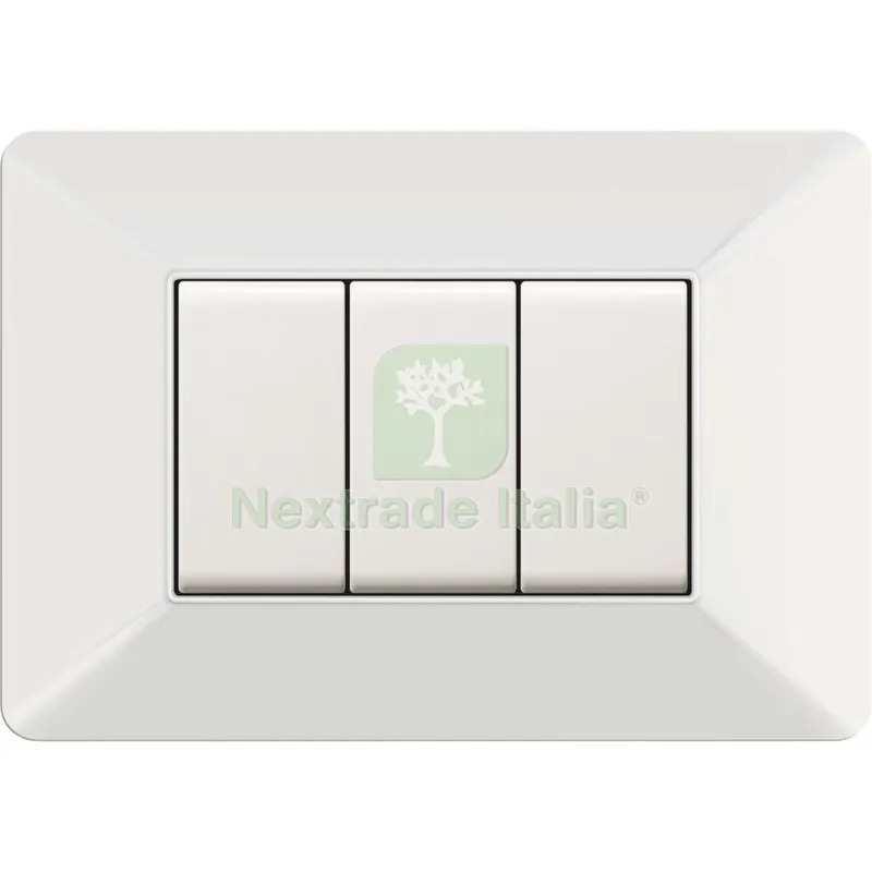 10PZ PLACCA EASY MOD. MATIX BIANCA 3 POSTI — Interruttori e prese — rif. FERX.500559 10PZ PLACCA EASY MOD. MATIX BIANCA 3 POSTI — Interruttori e prese — rif. FERX.500559
