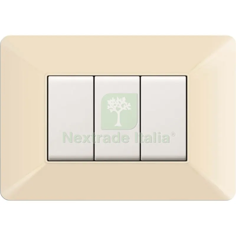 10PZ PLACCA EASY MOD. MATIX AVORIO 3 POSTI — Interruttori e prese — rif. FERX.500561 10PZ PLACCA EASY MOD. MATIX AVORIO 3 POSTI — Interruttori e prese — rif. FERX.500561