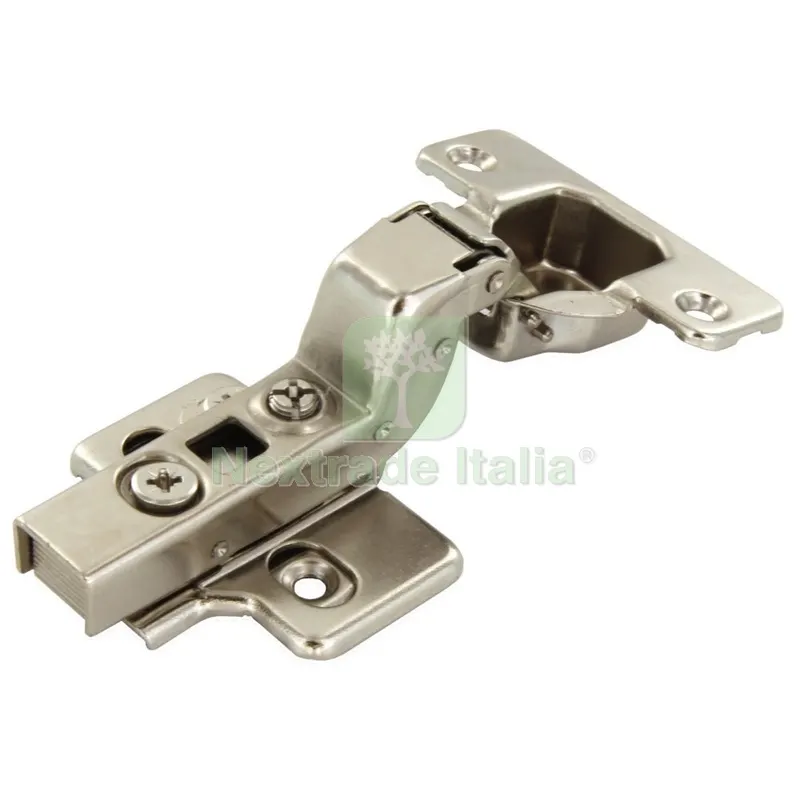 BL Cerniere con Ammortizzatore Nichelate Collo 15 D.35 con Basetta (PZ.2) — Cerniere e cardini — rif. FERX.500607