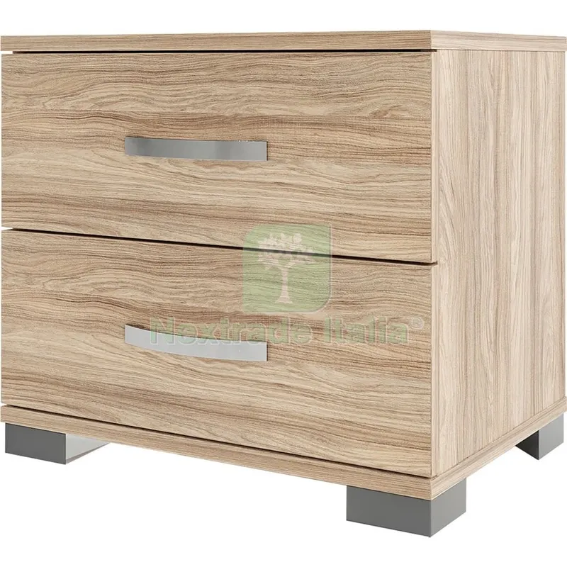 Kit Comodino 2 Cassetti 41X48X36 CM Rovere Barly K021 — Arredo — rif. FERX.500624 Kit Comodino 2 Cassetti 41X48X36 CM Rovere Barly K021 — Arredo — rif. FERX.500624