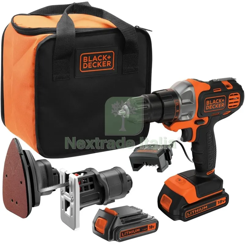 Multievo Kit 3 Teste 18V 1,5AH BD MT218SLA — Trapani e avvitatori — rif. FERX.500640