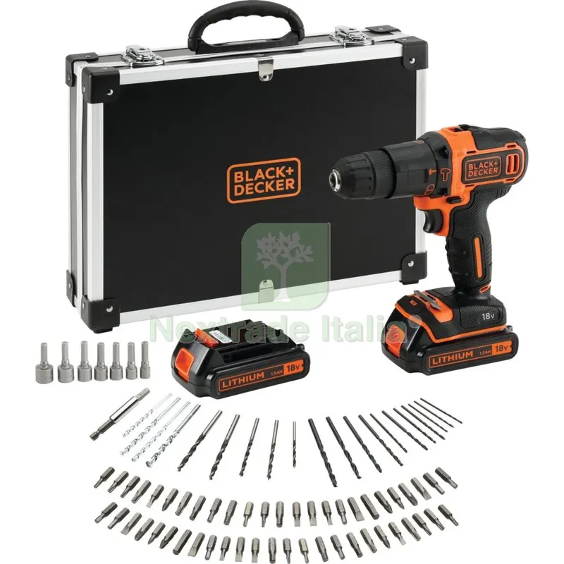 Trapano B+D 18V 1,5AH con 2 Batterie BDCHD18BAFC — Trapani e avvitatori — rif. FERX.500642 Trapano B+D 18V 1,5AH con 2 Batterie BDCHD18BAFC — Trapani e avvitatori — rif. FERX.500642