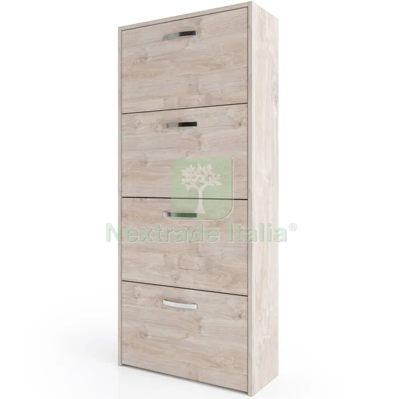 Kit Scarpiera 4 Ante Doppia Profondita' 60X135X25 CM Rovere Vintage K360 — Arredo — rif. FERX.500656 Kit Scarpiera 4 Ante Doppia Profondita' 60X135X25 CM Rovere Vintage K360 — Arredo — rif. FERX.500656