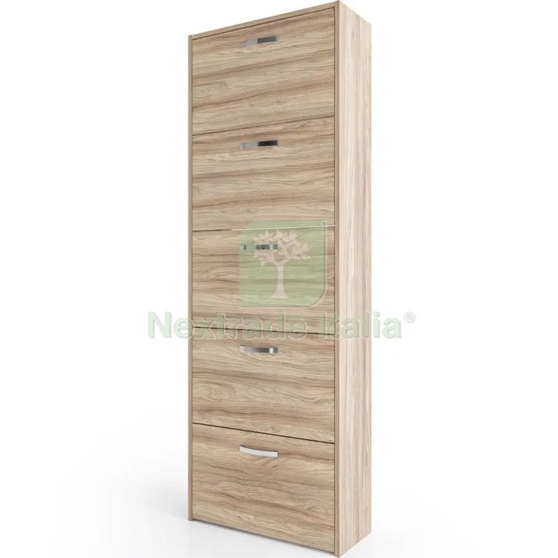 Kit Scarpiera 5 Ante Doppia Profondita' 60X172X25 CM Rovere Barly K021 — Arredo — rif. FERX.500657 Kit Scarpiera 5 Ante Doppia Profondita' 60X172X25 CM Rovere Barly K021 — Arredo — rif. FERX.500657