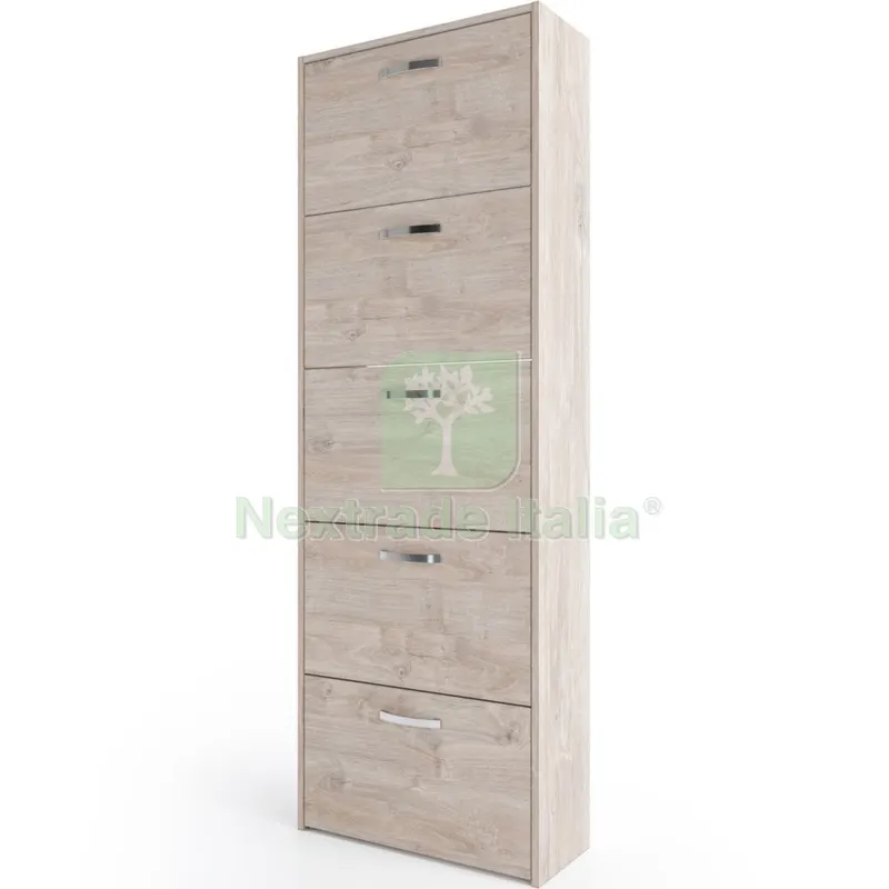 Kit Scarpiera 5 Ante Doppia Profondita' 60X172X25 CM Rovere Vintage K360 — Arredo — rif. FERX.500659 Kit Scarpiera 5 Ante Doppia Profondita' 60X172X25 CM Rovere Vintage K360 — Arredo — rif. FERX.500659