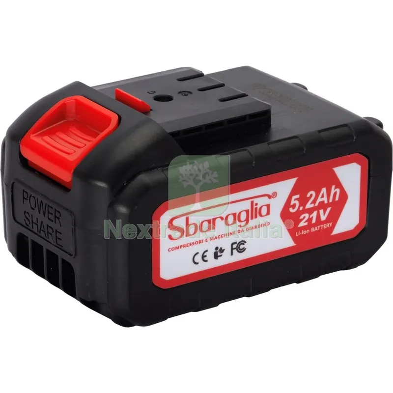 Batteria 5.2 Ampere per Rambo Energy e Potatore Ares — Attrezzi da giardino — rif. FERX.500669