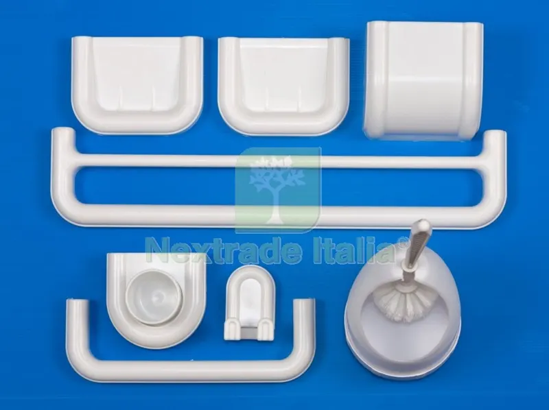 Set 8 Pezzi Accessori Bagno Serie Bella — Accessori bagno — rif. FERX.50067