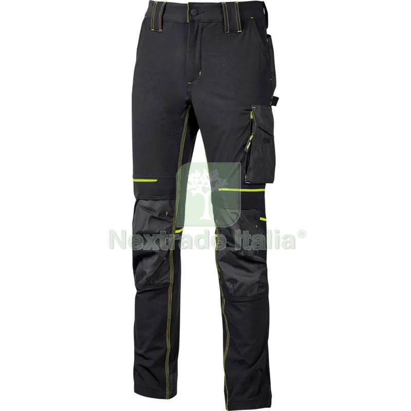 U-POWER PANTALONE ATOM SLIM FIT NERO-GIALLO TG.L — Protezioni corpo — rif. FERX.500695 U-POWER PANTALONE ATOM SLIM FIT NERO-GIALLO TG.L — Protezioni corpo — rif. FERX.500695