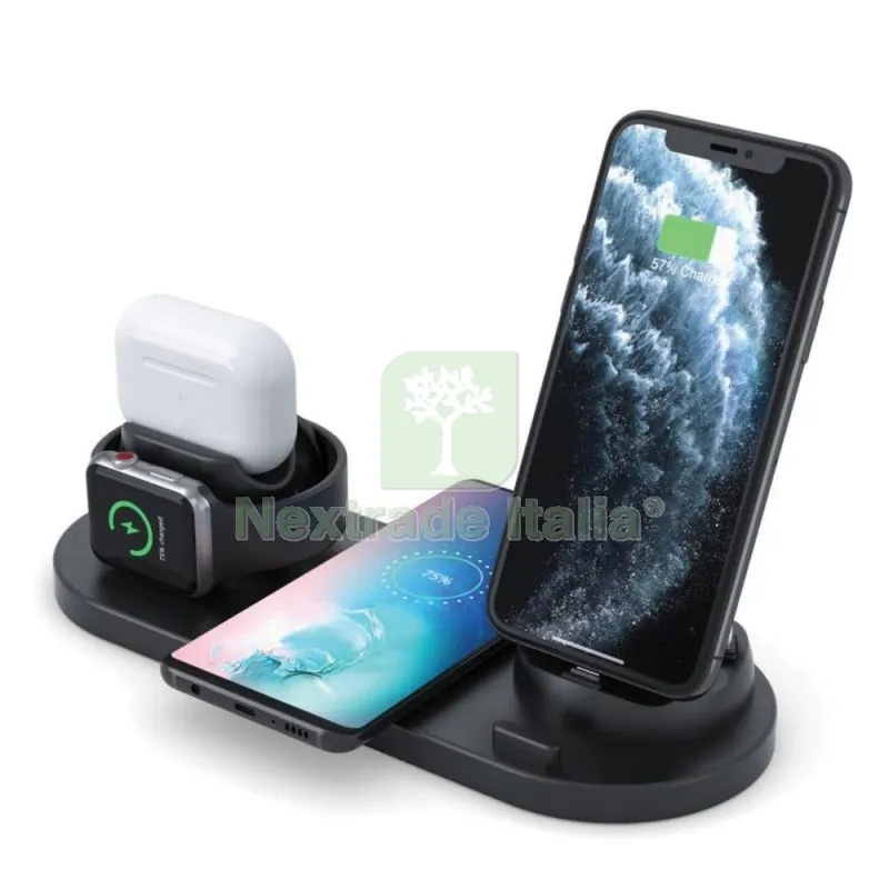 Stazione di Ricarica Wireless Lightning Type-C Micro USB Android-Apple — Cavi e fili — rif. FERX.500729