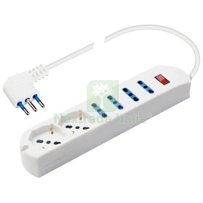Polypool PP2531 Multipresa 6 Prese 2 Prese Schuko +4 Bipasso Spina 10A — Interruttori e prese — rif. FERX.500749 Polypool PP2531 Multipresa 6 Prese 2 Prese Schuko +4 Bipasso Spina 10A — Interruttori e prese — rif. FERX.500749