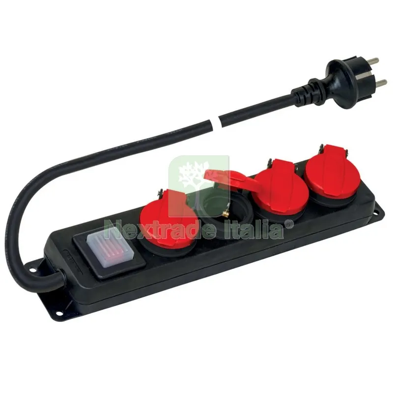 POLYPOOL PP2508 MULTIPRESA 4 PRESE SCHUKO IP44 — Interruttori e prese — rif. FERX.500750