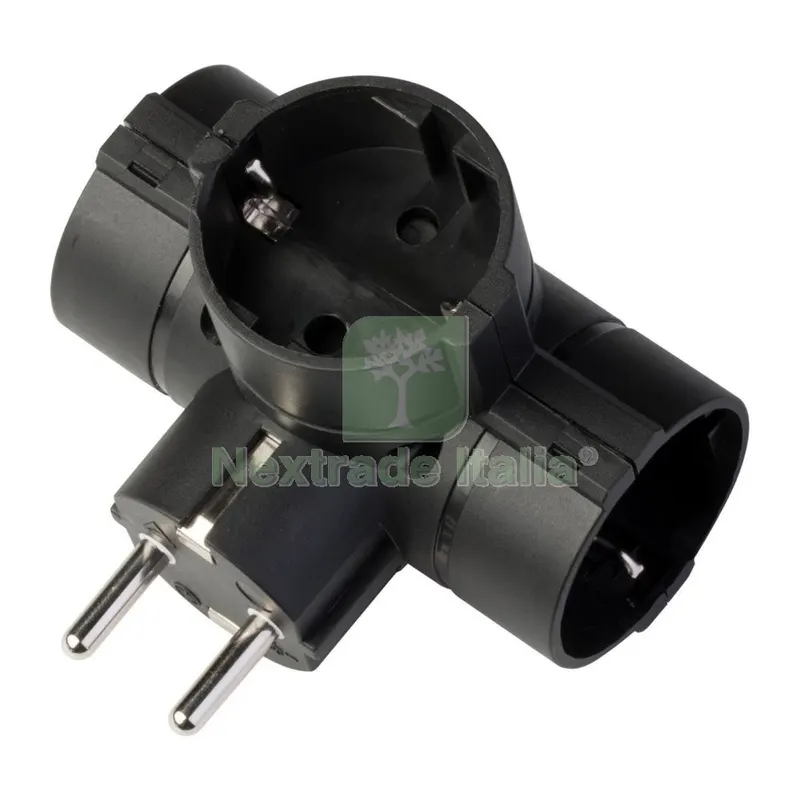 Polypool PP2350.1 Adattatore 3 Prese Schuko Nero — Interruttori e prese — rif. FERX.500751 Polypool PP2350.1 Adattatore 3 Prese Schuko Nero — Interruttori e prese — rif. FERX.500751