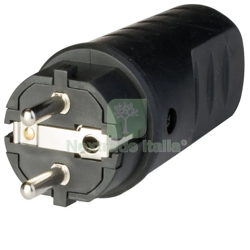 Polypool PP0462X Spina Schuko in Gomma IP44 — Interruttori e prese — rif. FERX.500752