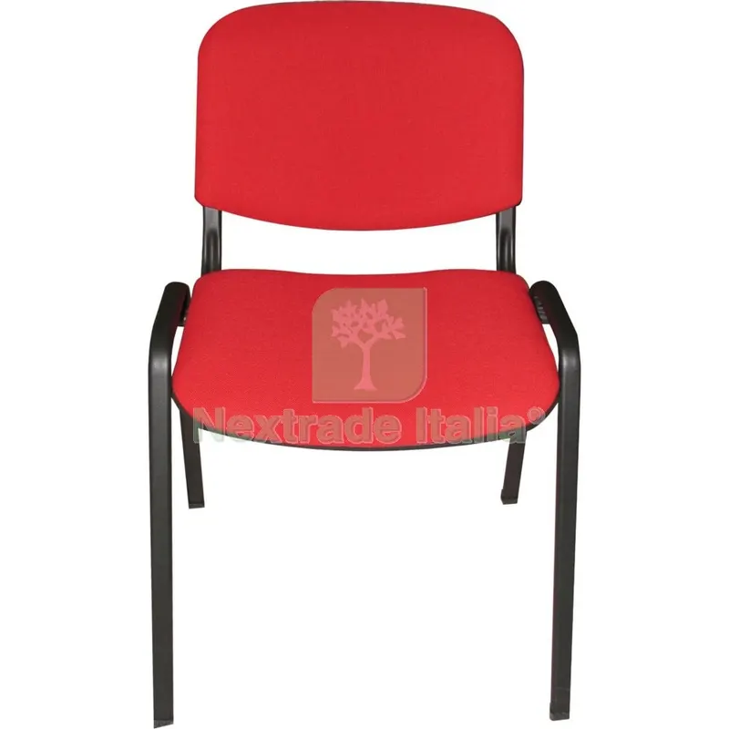 Sedia Interlocutoria MOD.OFFICE Nero/Rosso — Arredo — rif. FERX.500898 Sedia Interlocutoria MOD.OFFICE Nero/Rosso — Arredo — rif. FERX.500898