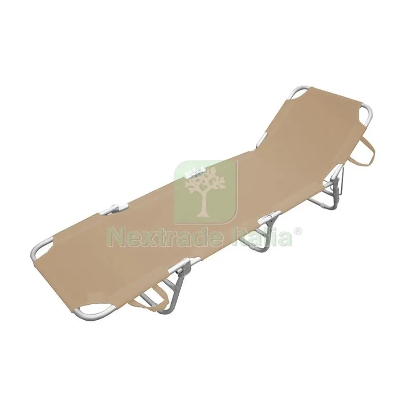 2PZ Playa Lettino in Alluminio Tortora — Tempo libero outdoor — rif. FERX.500905 2PZ Playa Lettino in Alluminio Tortora — Tempo libero outdoor — rif. FERX.500905