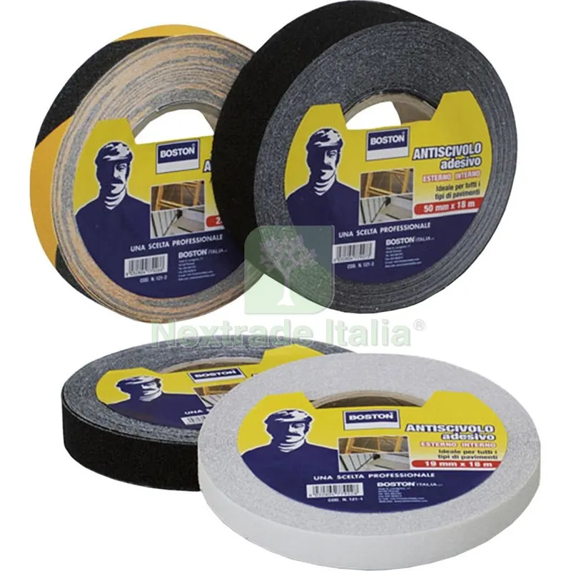 BOSTON NASTRO ANTISDRUCCIOLO TRASPARENTE MM.50X18M — Profili antiscivolo e gomma — rif. FERX.500977