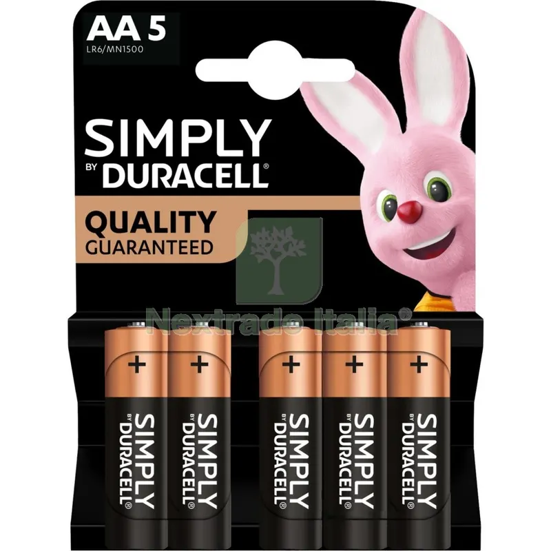 20BLISTER DURACELL SIMPLY ALCALINA STILO BL.5 PZ — Batterie e caricabatterie — rif. FERX.500998 20BLISTER DURACELL SIMPLY ALCALINA STILO BL.5 PZ — Batterie e caricabatterie — rif. FERX.500998