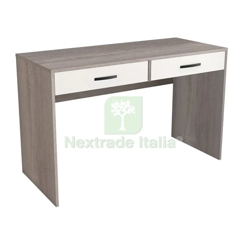 Kit Scrivania 2 Cassetti Rovere GR./BIANCO CM.117X50X73,5 — Arredo — rif. FERX.501005 Kit Scrivania 2 Cassetti Rovere GR./BIANCO CM.117X50X73,5 — Arredo — rif. FERX.501005