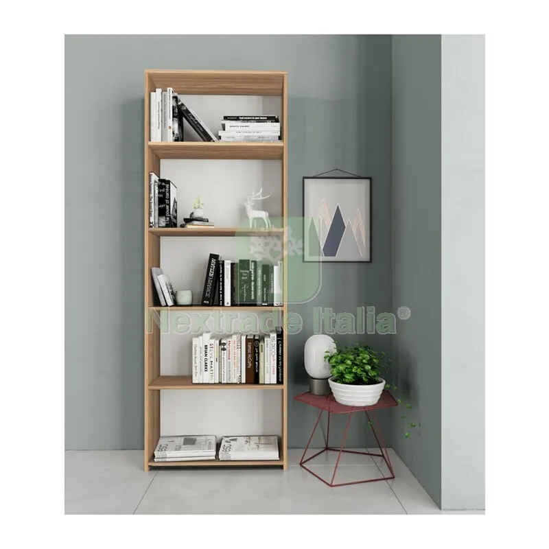 Kit Libreria 4 Ripiani Rovere BAR. CM.L65XH183XD25 — Arredo — rif. FERX.501008