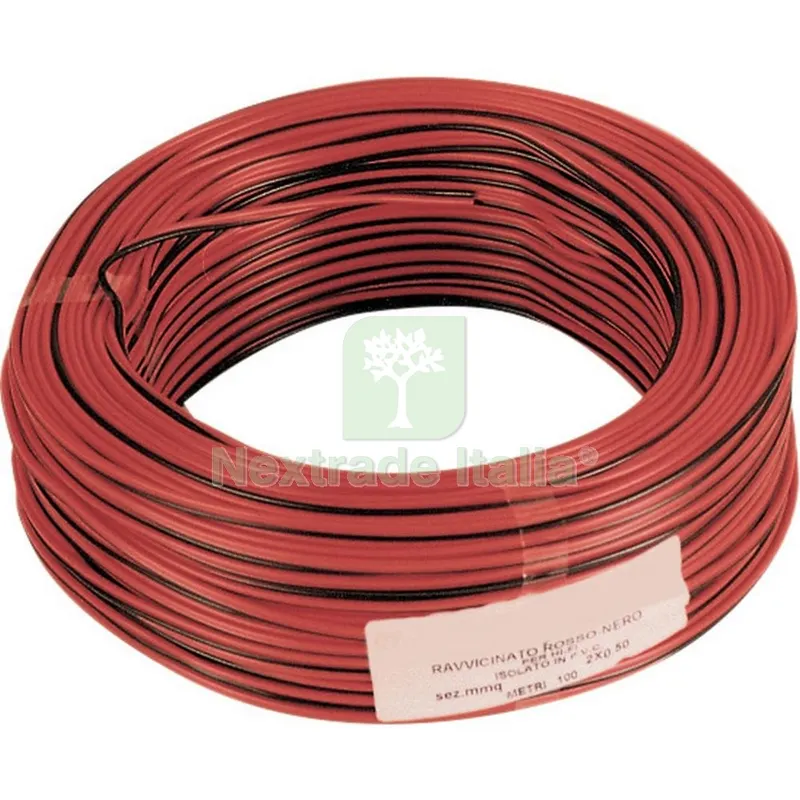 100MT CAVO ELETTRICO HI-FI ROSSO-NERO 2X1 — Cavi e fili — rif. FERX.501026 100MT CAVO ELETTRICO HI-FI ROSSO-NERO 2X1 — Cavi e fili — rif. FERX.501026