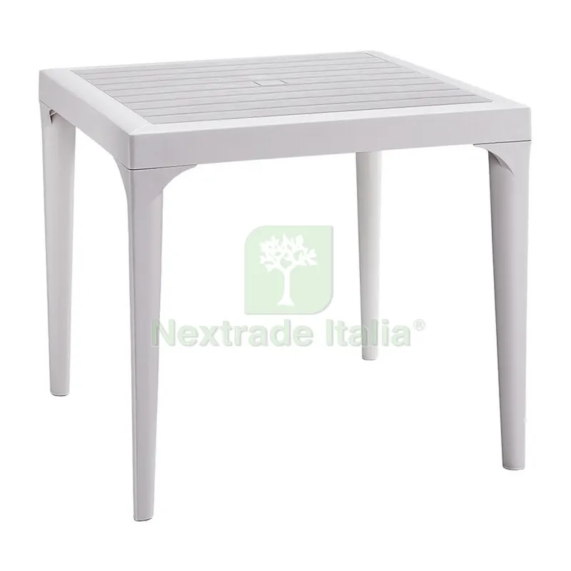 TAVOLO RESINA MALMO CM 80X80X74H BIANCO — Casalinghi e organizzazione — rif. FERX.501033 TAVOLO RESINA MALMO CM 80X80X74H BIANCO — Casalinghi e organizzazione — rif. FERX.501033