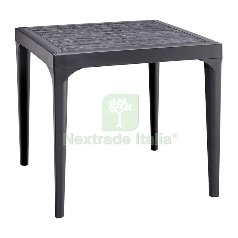 TAVOLO RESINA MALMO CM 80X80X74H ANTRACITE — Casalinghi e organizzazione — rif. FERX.501034 TAVOLO RESINA MALMO CM 80X80X74H ANTRACITE — Casalinghi e organizzazione — rif. FERX.501034