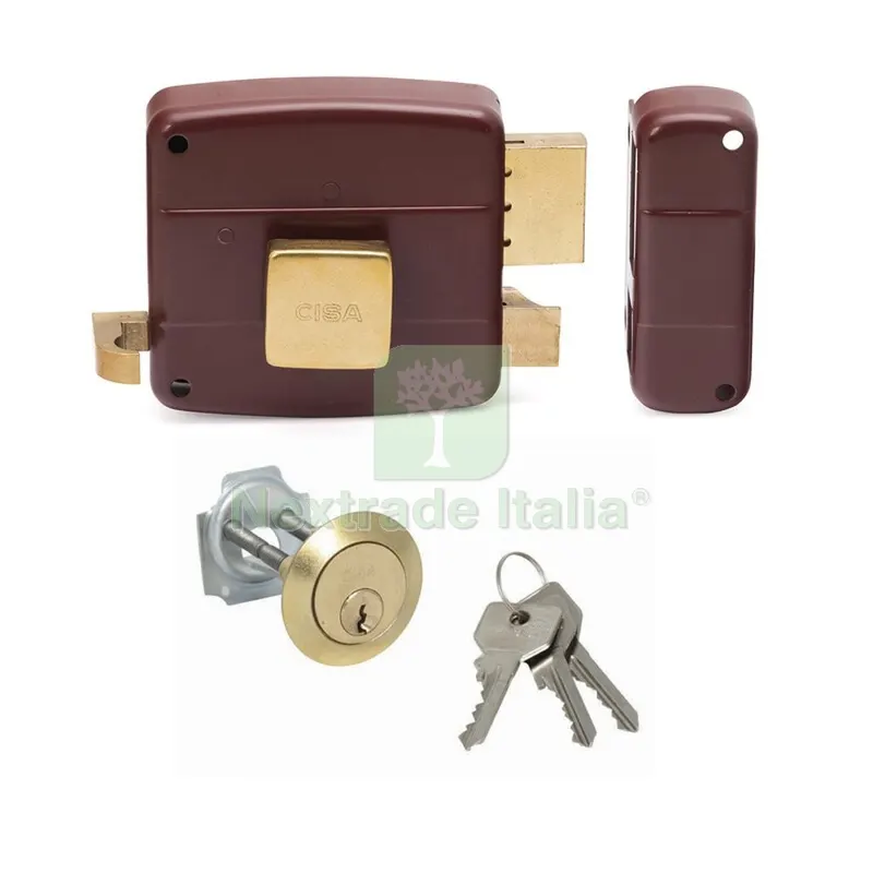 Cisa 50110 MM.50 SX Serratura Applicazione per Legno Cilindro Staccato — Serrature e cilindri — rif. FERX.501040 Cisa 50110 MM.50 SX Serratura Applicazione per Legno Cilindro Staccato — Serrature e cilindri — rif. FERX.501040