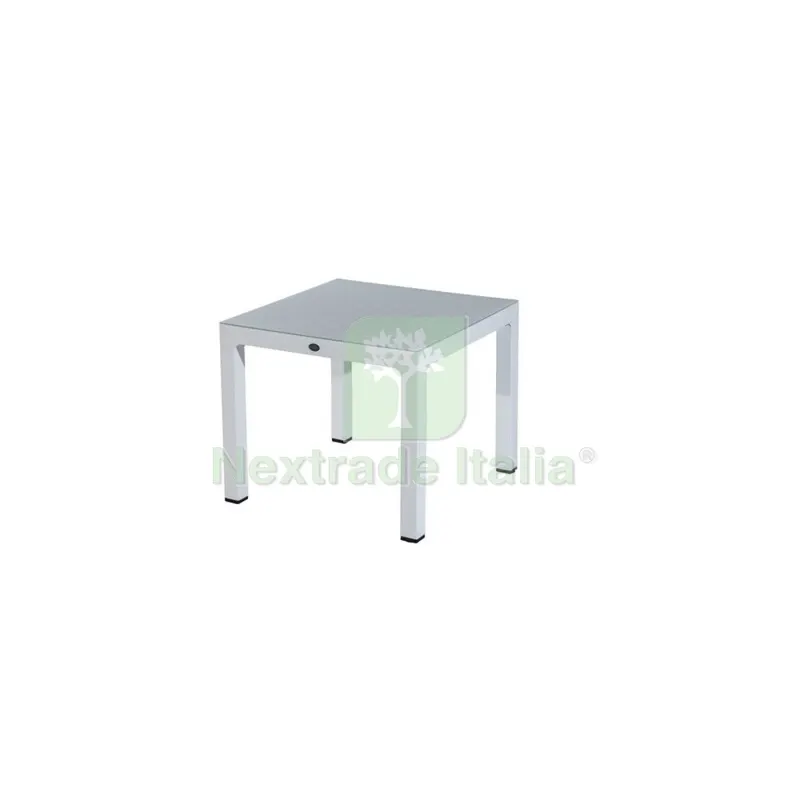 Tavolo con Vetro Regnum CM 90X90X75H Bianco — Casalinghi e organizzazione — rif. FERX.501440