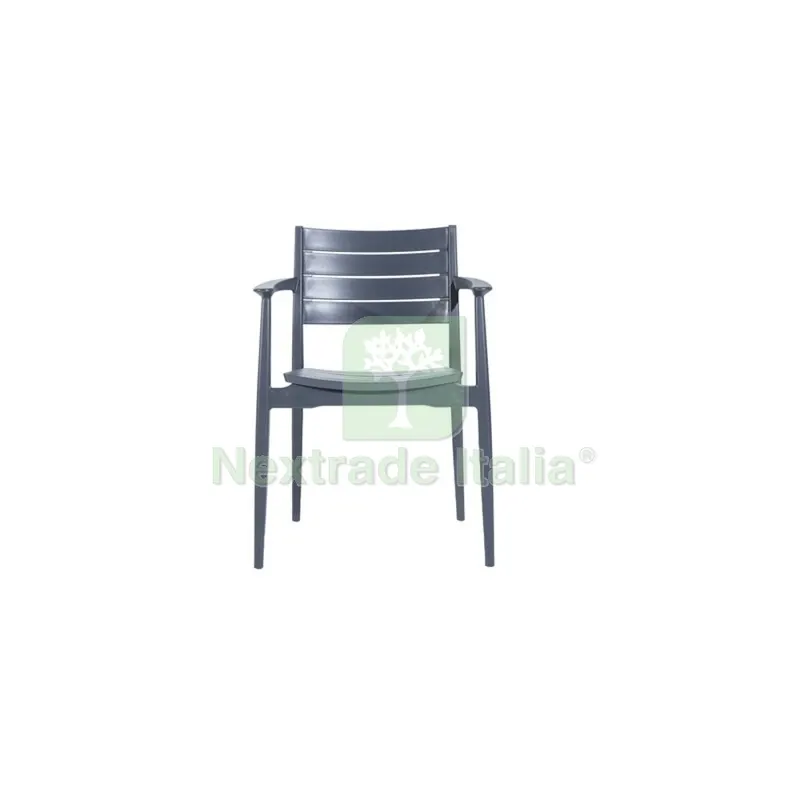 SEDIA CON BRACCIOLI REGNUM ANTRACITE — Arredo — rif. FERX.501444