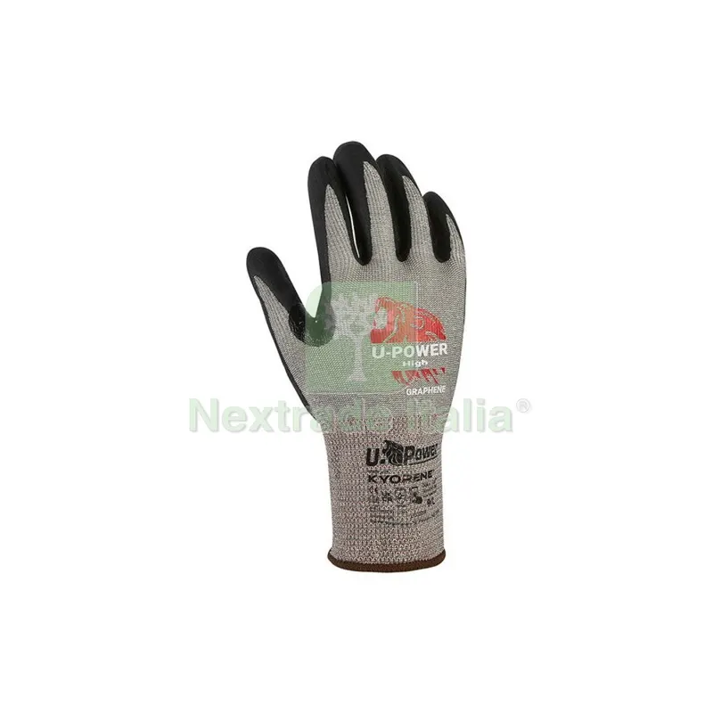 12PAIA U-POWER GUANTI HIGH GRIGIO NERO TAGLIA 8 — Guanti da lavoro — rif. FERX.501513