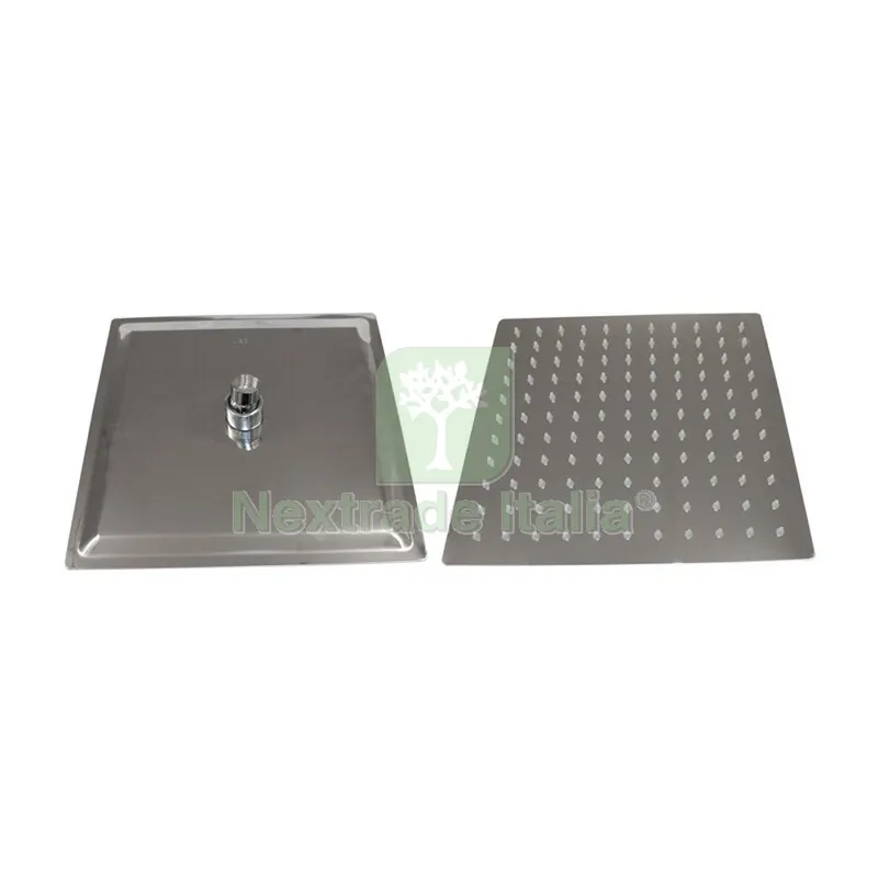 SOFFIONE DOCCIA INOX QUADRO CM. 25X25 — Rubinetti e valvole — rif. FERX.501525 SOFFIONE DOCCIA INOX QUADRO CM. 25X25 — Rubinetti e valvole — rif. FERX.501525