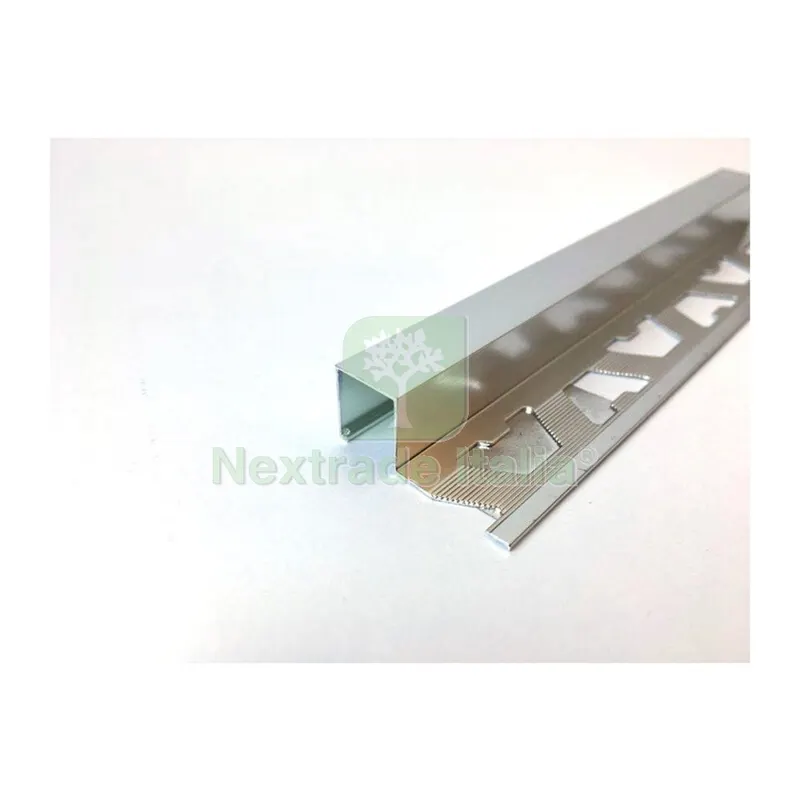 5PZ PROFILO APERTO ALUSQUARE LUC. MM.10 H. CM.250 — Profili e angolari decorativi — rif. FERX.501528 5PZ PROFILO APERTO ALUSQUARE LUC. MM.10 H. CM.250 — Profili e angolari decorativi — rif. FERX.501528