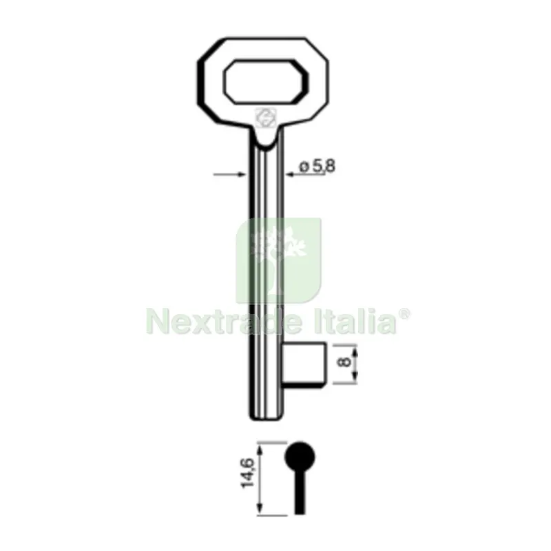 5PZ Chiavi Silca Patent 5010 Passepartout Corta Bronz — Serrature e cilindri — rif. FERX.501587 5PZ Chiavi Silca Patent 5010 Passepartout Corta Bronz — Serrature e cilindri — rif. FERX.501587