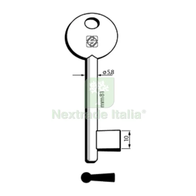 5PZ Chiavi Silca Patent MP Piena 6P9MP OLC — Serrature e cilindri — rif. FERX.501635