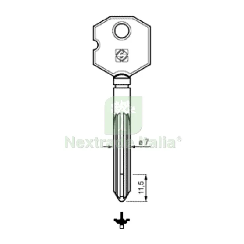 5PZ CHIAVI SILCA CROCE XOC1 FE — Serrature e cilindri — rif. FERX.502030