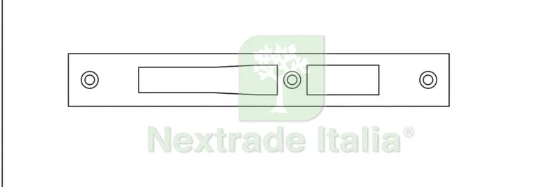 5PZ Iseo ART. 038.030 Contropiastra Serratura 783.1 — Serrature e cilindri — rif. FERX.50213 — foto 3