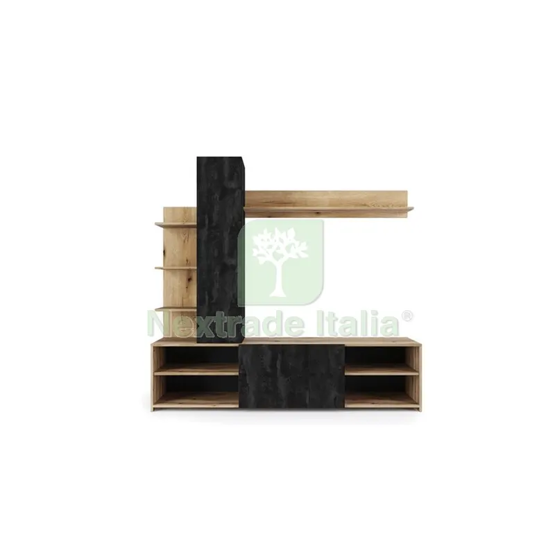 Parete Attrezzata Chef 180X40X170 CM Rovere Ardesia — Arredo — rif. FERX.502206