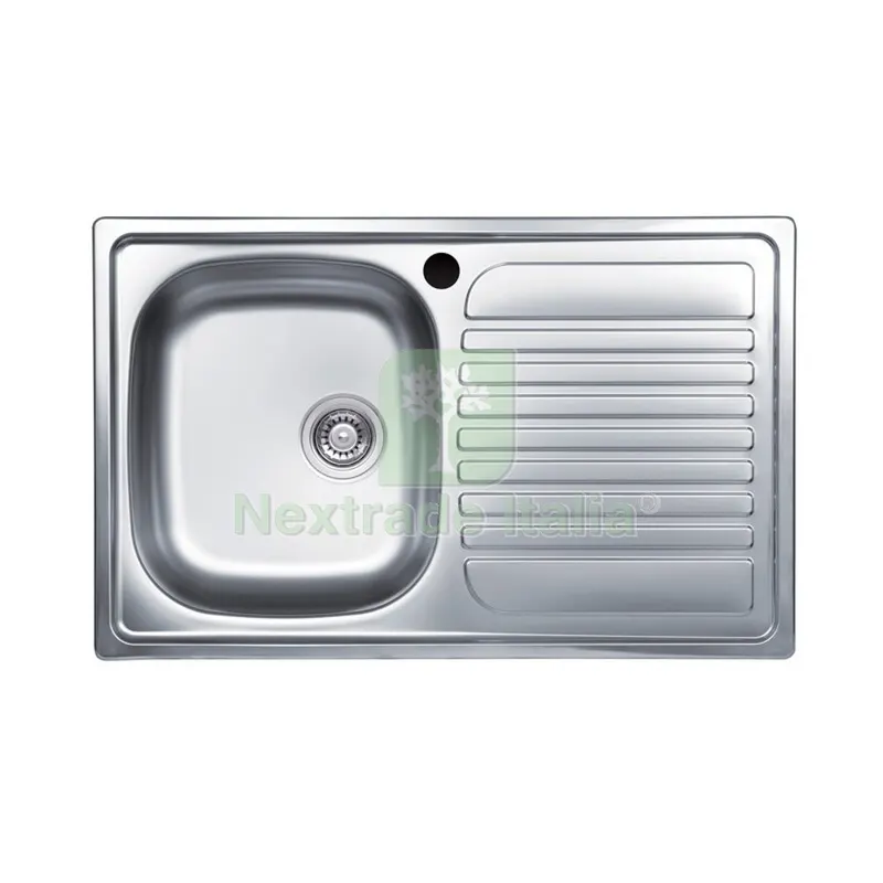 Kit Lavello Eco Incasso 79X50 1 Vasca Gocciolatoio DX Piletta 3,5 — Scarichi e sifoni — rif. FERX.502214 Kit Lavello Eco Incasso 79X50 1 Vasca Gocciolatoio DX Piletta 3,5 — Scarichi e sifoni — rif. FERX.502214