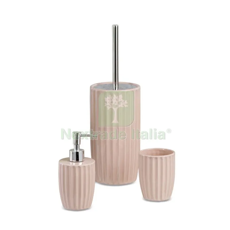 3PZ Set da Bagno Ceramica 3 Pezzi Colori Assortiti — Accessori bagno — rif. FERX.502227 3PZ Set da Bagno Ceramica 3 Pezzi Colori Assortiti — Accessori bagno — rif. FERX.502227