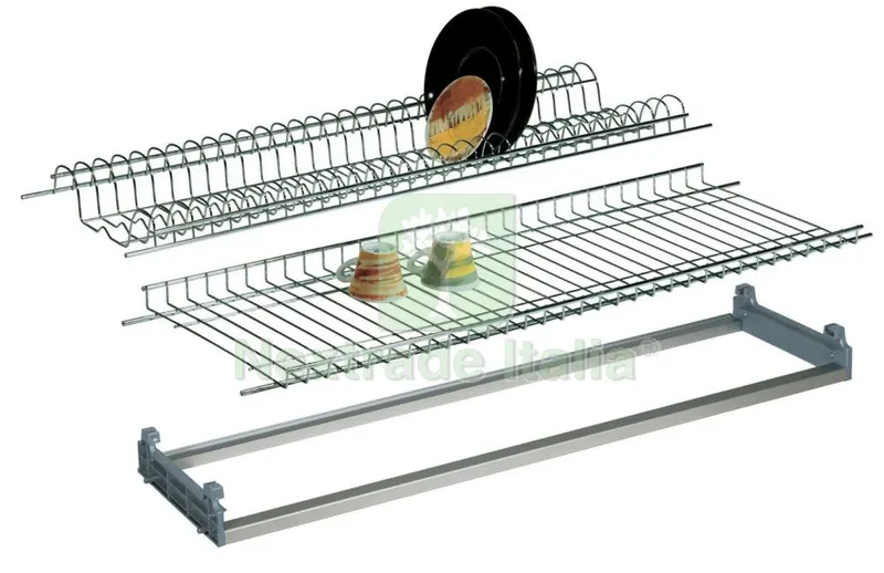 Kit Colapiatti Cromato Telaio Regolabili CM.76 — Casalinghi e organizzazione — rif. FERX.50226 Kit Colapiatti Cromato Telaio Regolabili CM.76 — Casalinghi e organizzazione — rif. FERX.50226