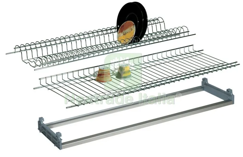 KIT COLAPIATTI CROMATO TELAIO REGOLABILI CM.86 — Casalinghi e organizzazione — rif. FERX.50228