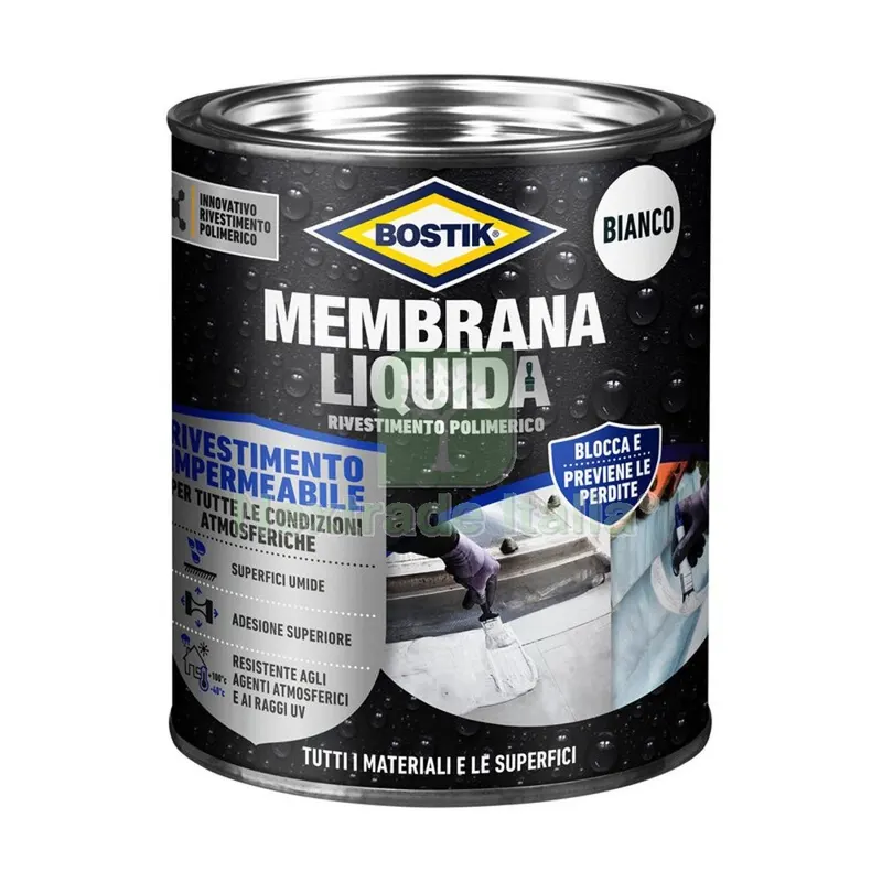BOSTIK MEMBRANA LIQUIDA RIVESTIMENTO POLIM. 1 KG BIANCO — Adesivi e sigillanti — rif. FERX.502348