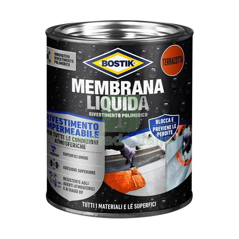 BOSTIK MEMBRANA LIQUIDA RIVESTIMENTO POLIM. 1 KG TERRAC. — Adesivi e sigillanti — rif. FERX.502349